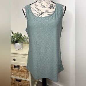 Brand New-Kirundo Army Green Eyelet Tank Top